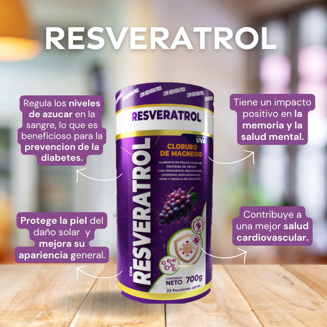 RESVERATROL - SUPLEMENTO 100% NATURAL