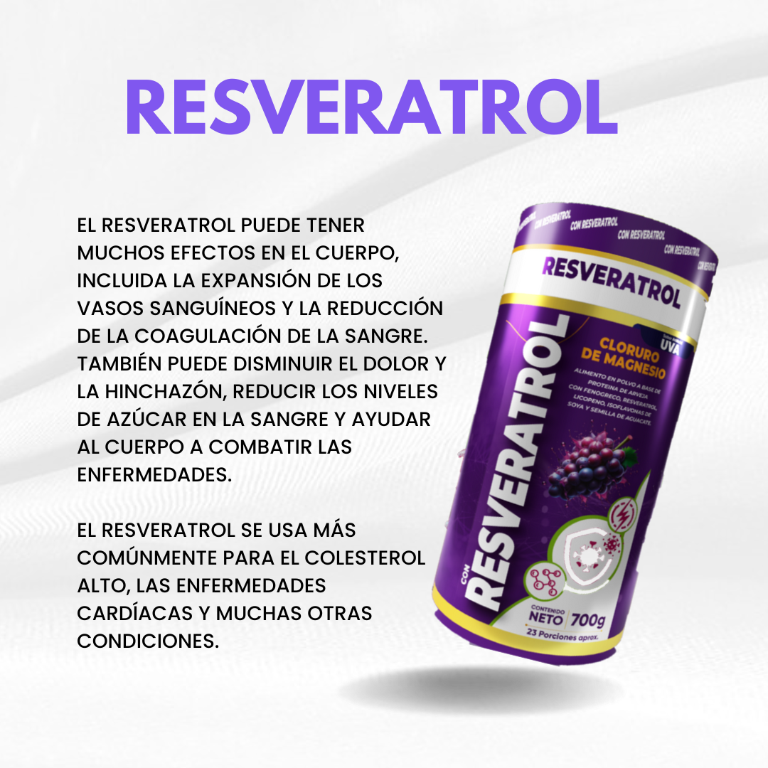 RESVERATROL - SUPLEMENTO 100% NATURAL