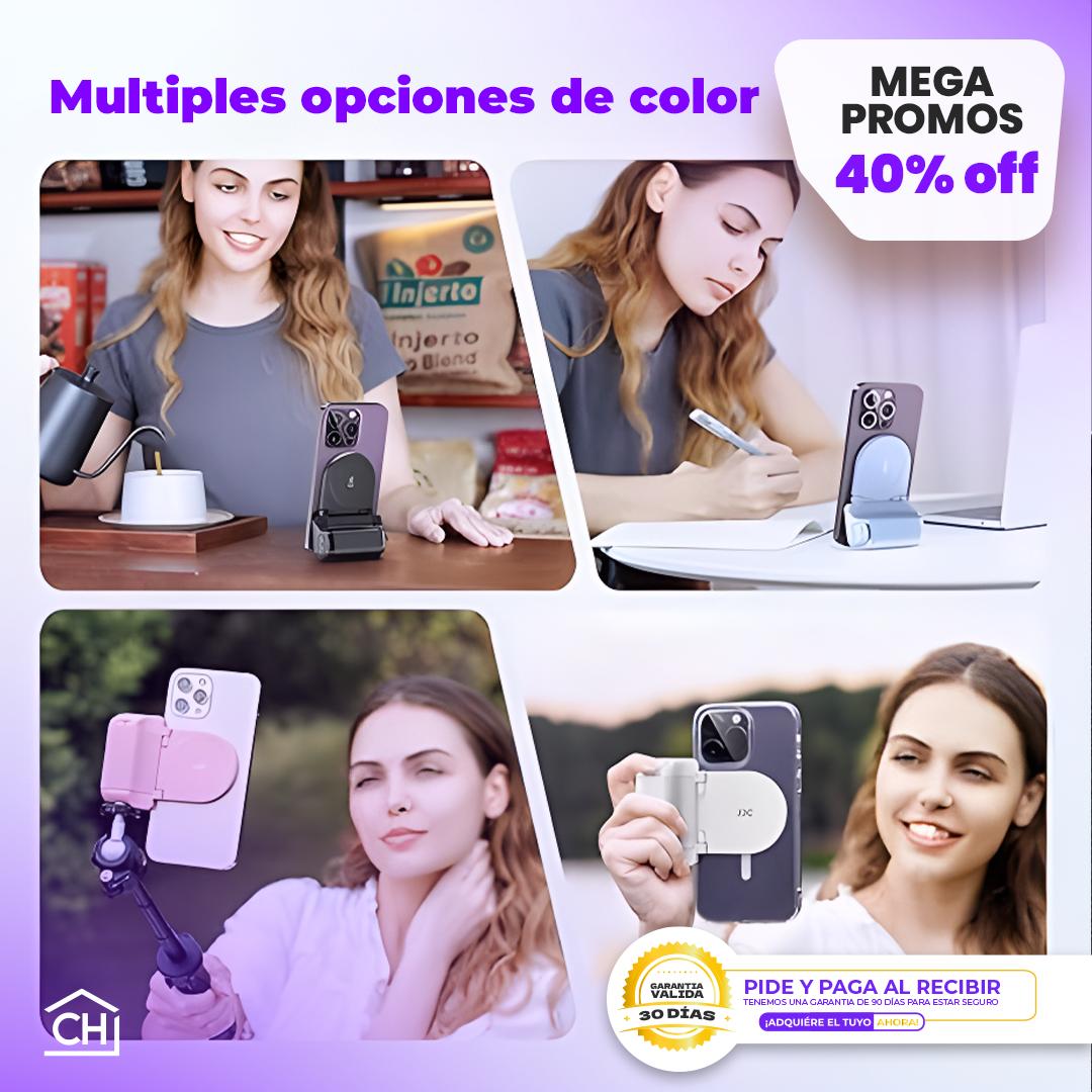 MagaGrip - Adaptador magnético de captura para celular