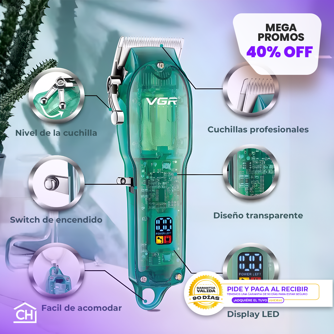 VGR V-660 -MÁQUINA PARA CORTE DE CABELLO