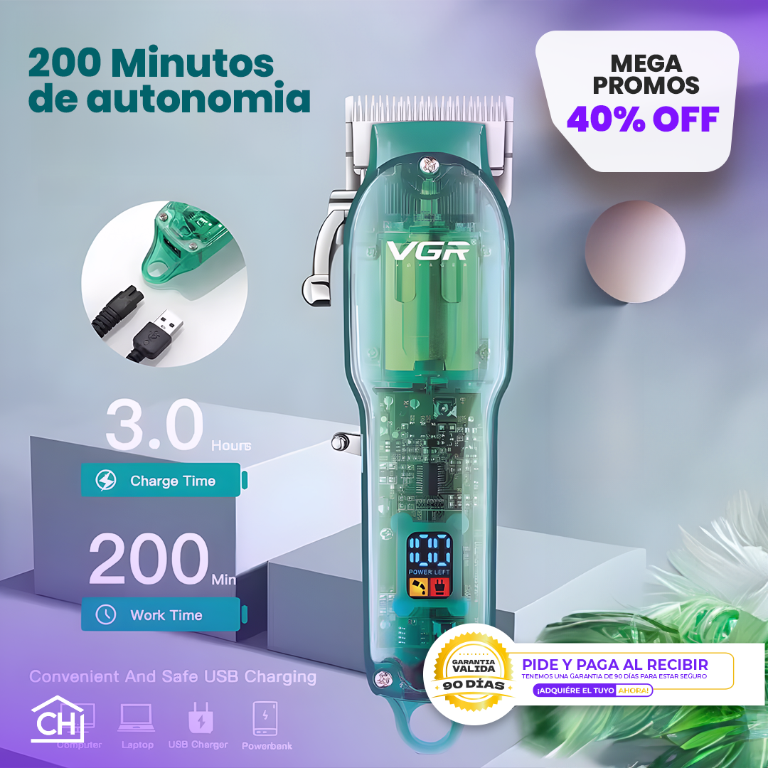 VGR V-660 -MÁQUINA PARA CORTE DE CABELLO