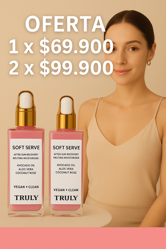 TRULY SOFT SERVE GLOW OIL  Rutinas de belleza veganas y limpias