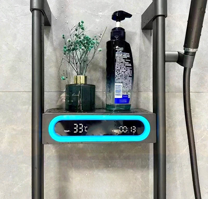 Pantalla digital hidroeléctrica y luz Led de ambiente