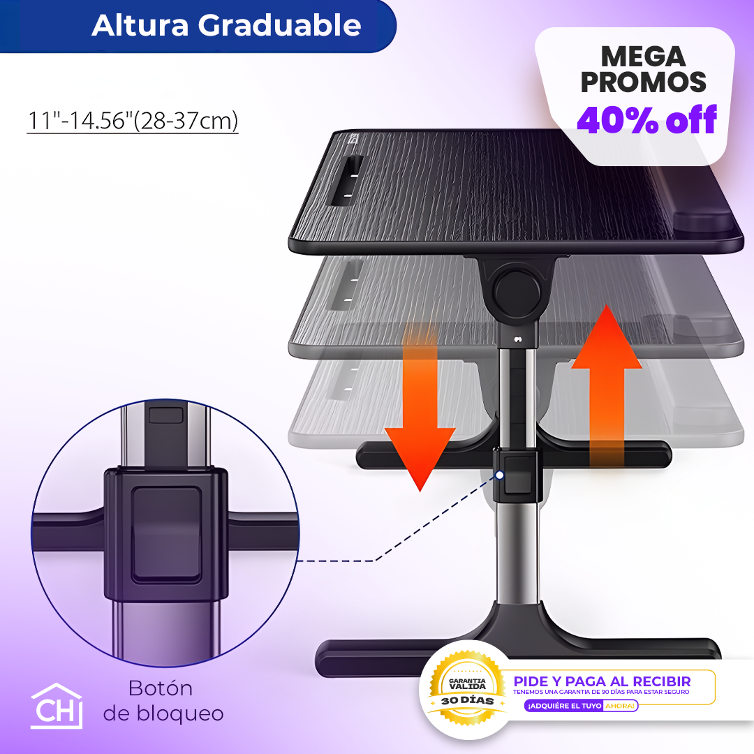 XGear - Mesa para portátil multi-funcional ajustable