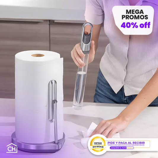 ELEGANCE TOWEL PUMP - Cortador de papel de cocina con rociador