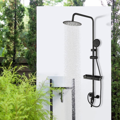 COLUMNA DUCHA NEGRO MATE