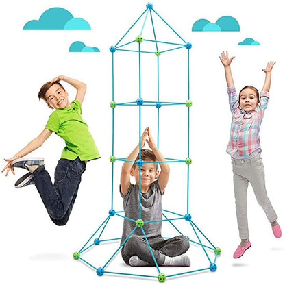 KIT DE CONSTRUCCIÓN DE CASTILLOS, TUNELES, CAMPING, PARA NIÑOS